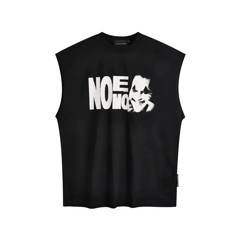 Black Punk Movie Printed Tank Top
