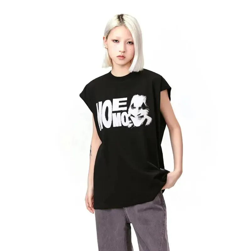 Black Punk Movie Printed Tank Top