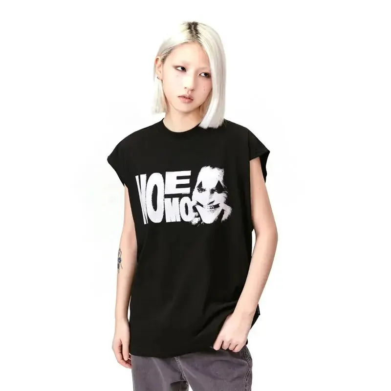 Black Punk Movie Printed Tank Top