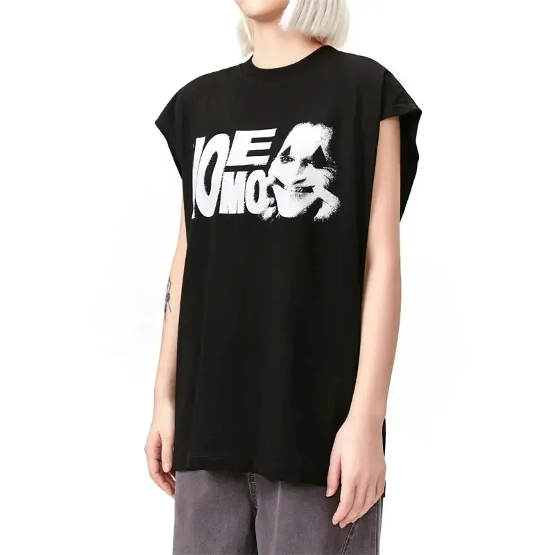 Black Punk Movie Printed Tank Top