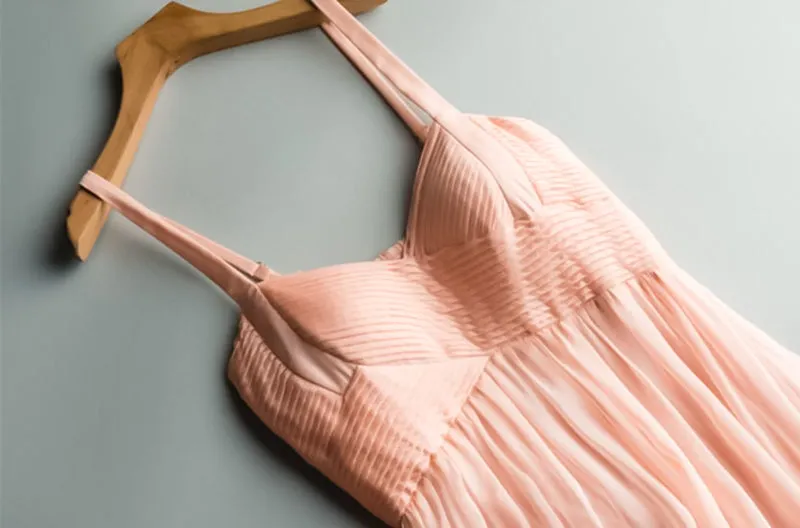 Bohemian Pink Silk Dress