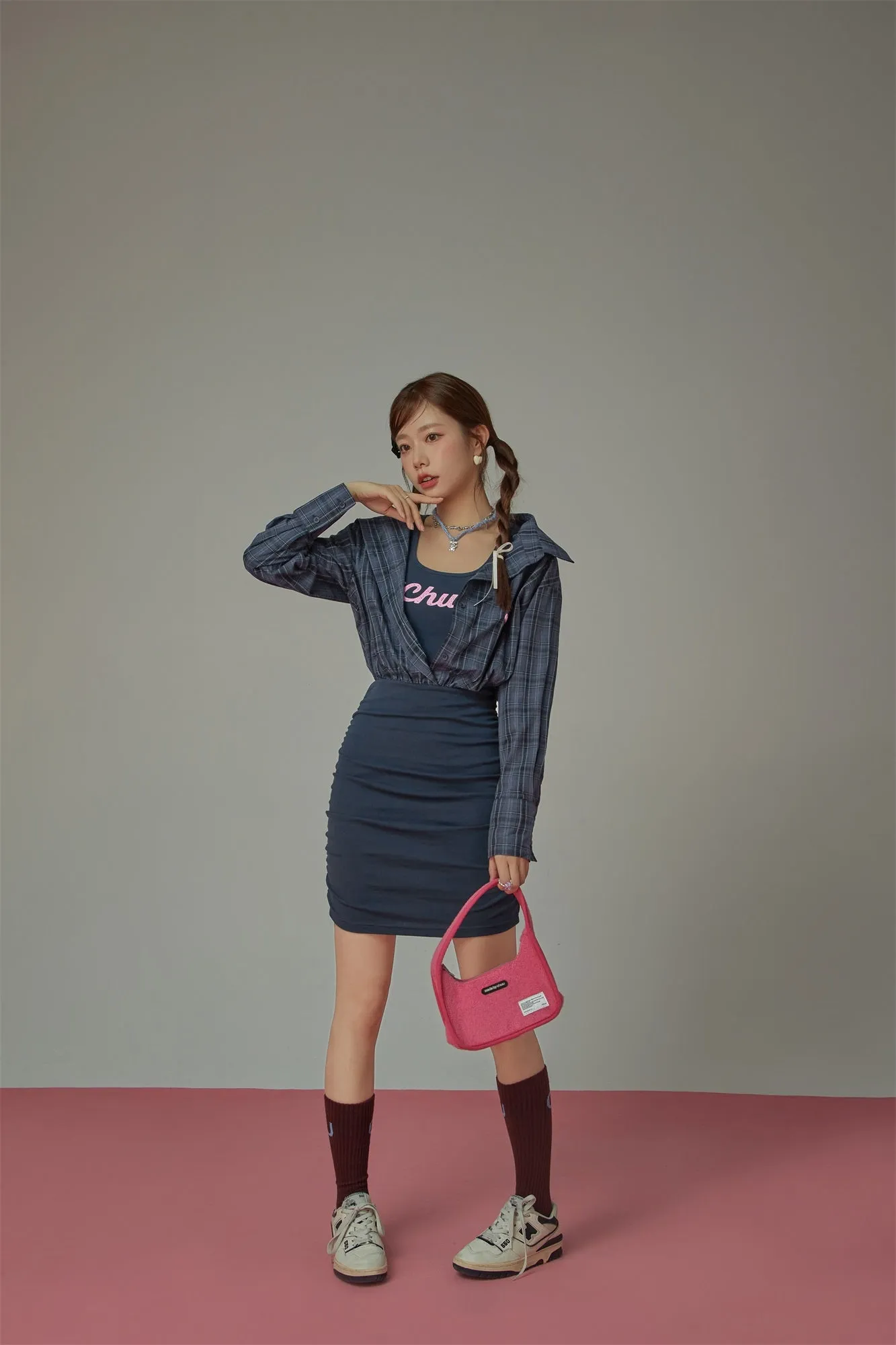 Check Shirt Dress