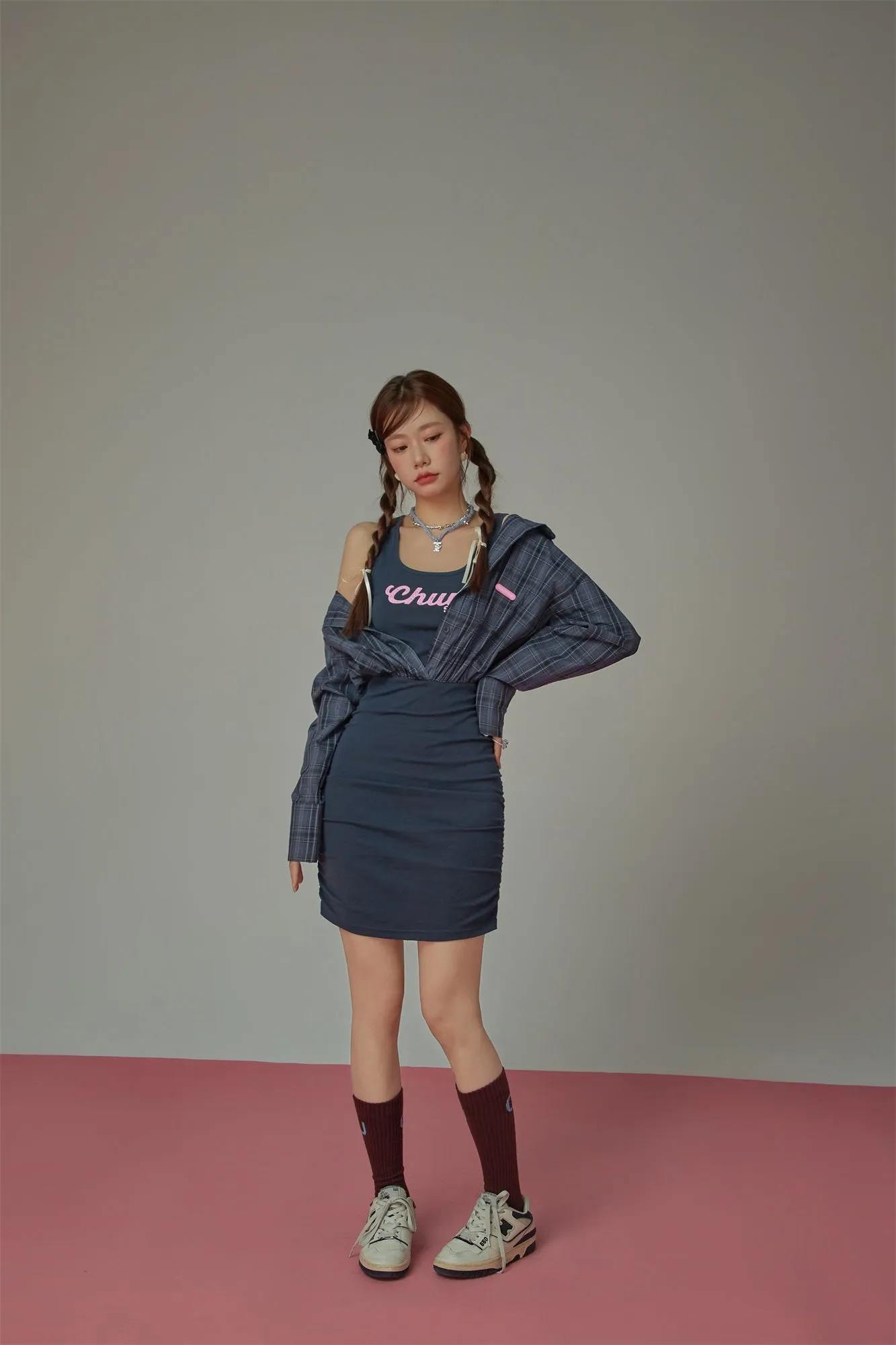 Check Shirt Dress