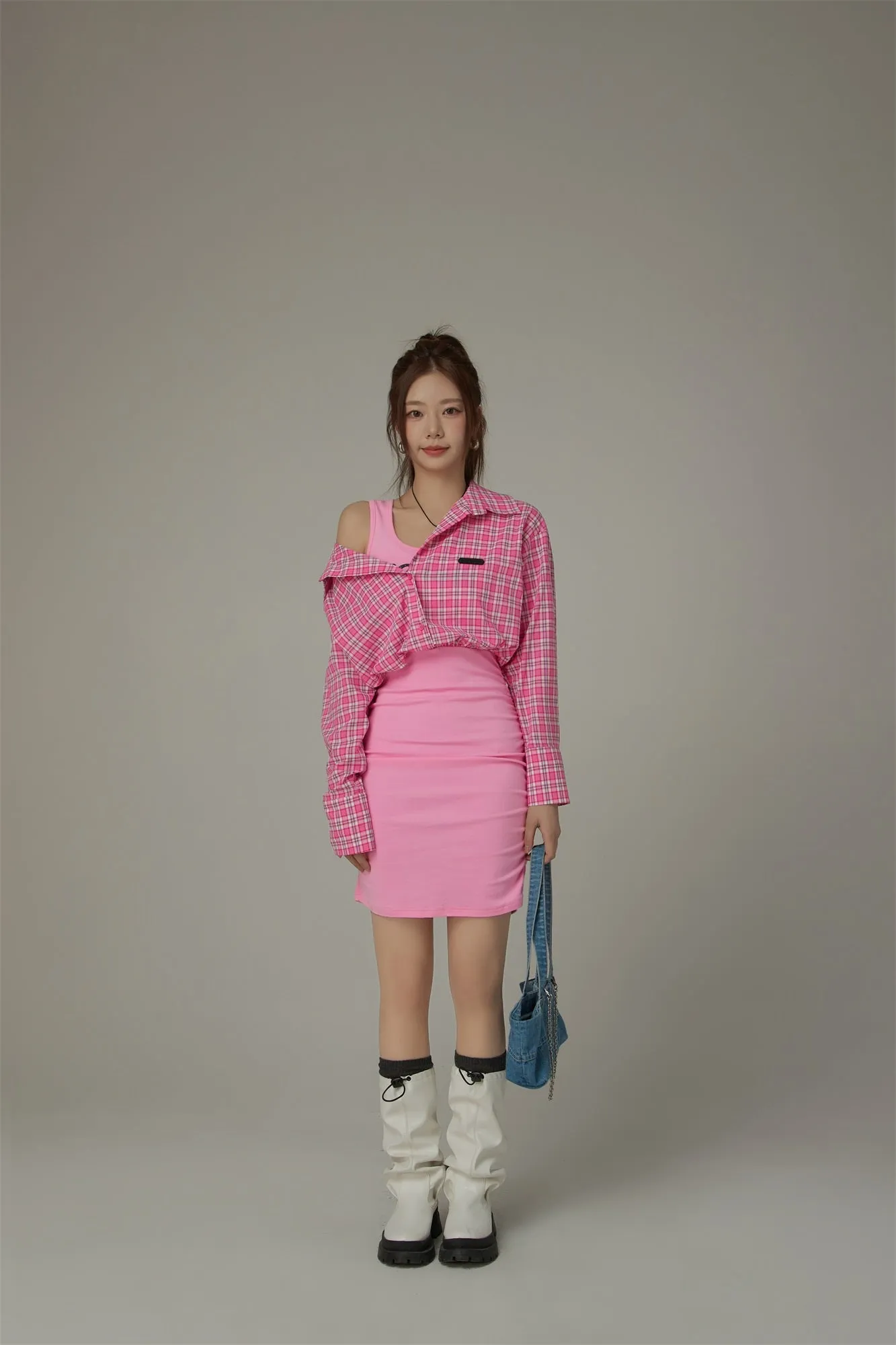 Check Shirt Dress