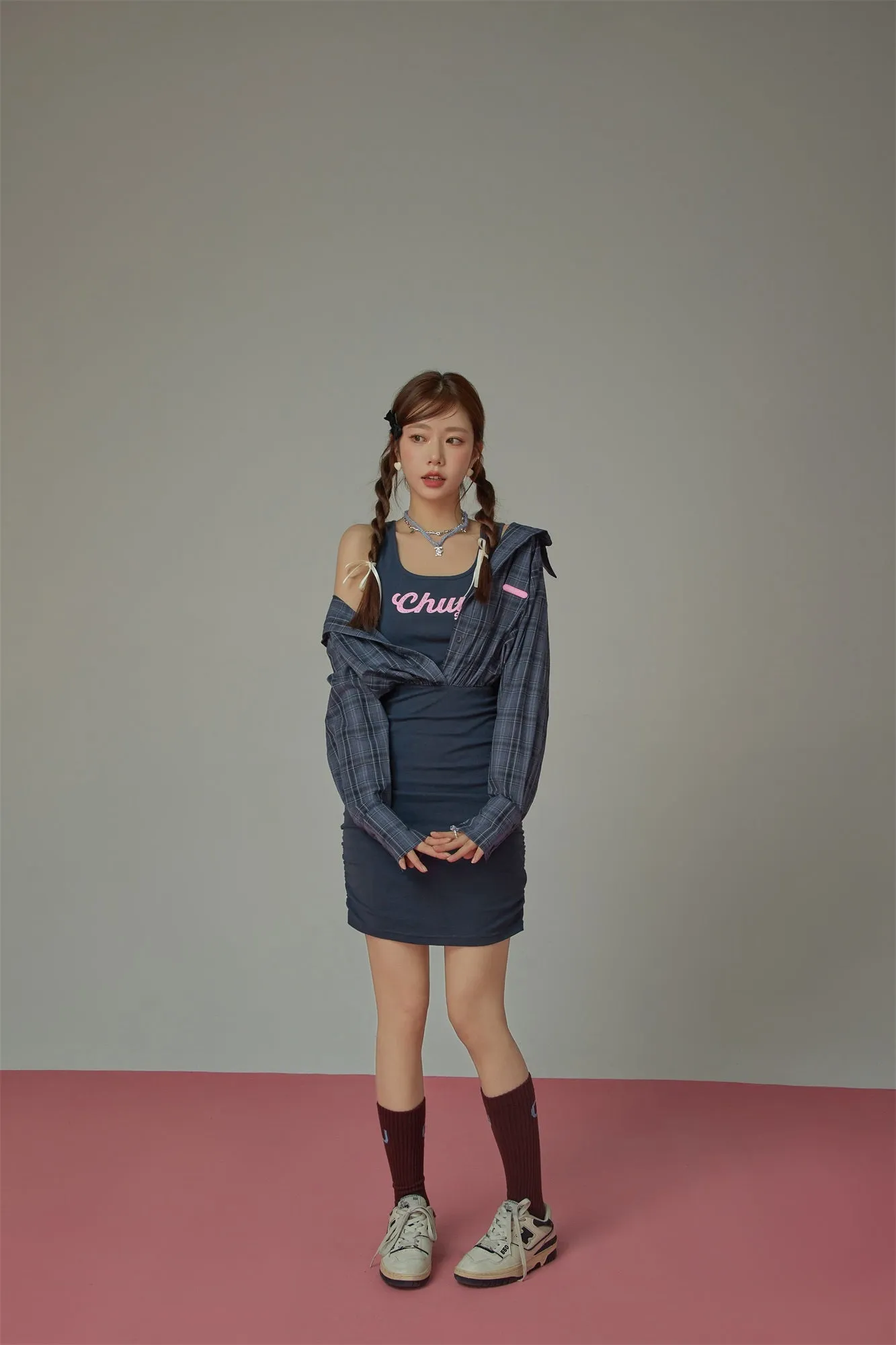 Check Shirt Dress