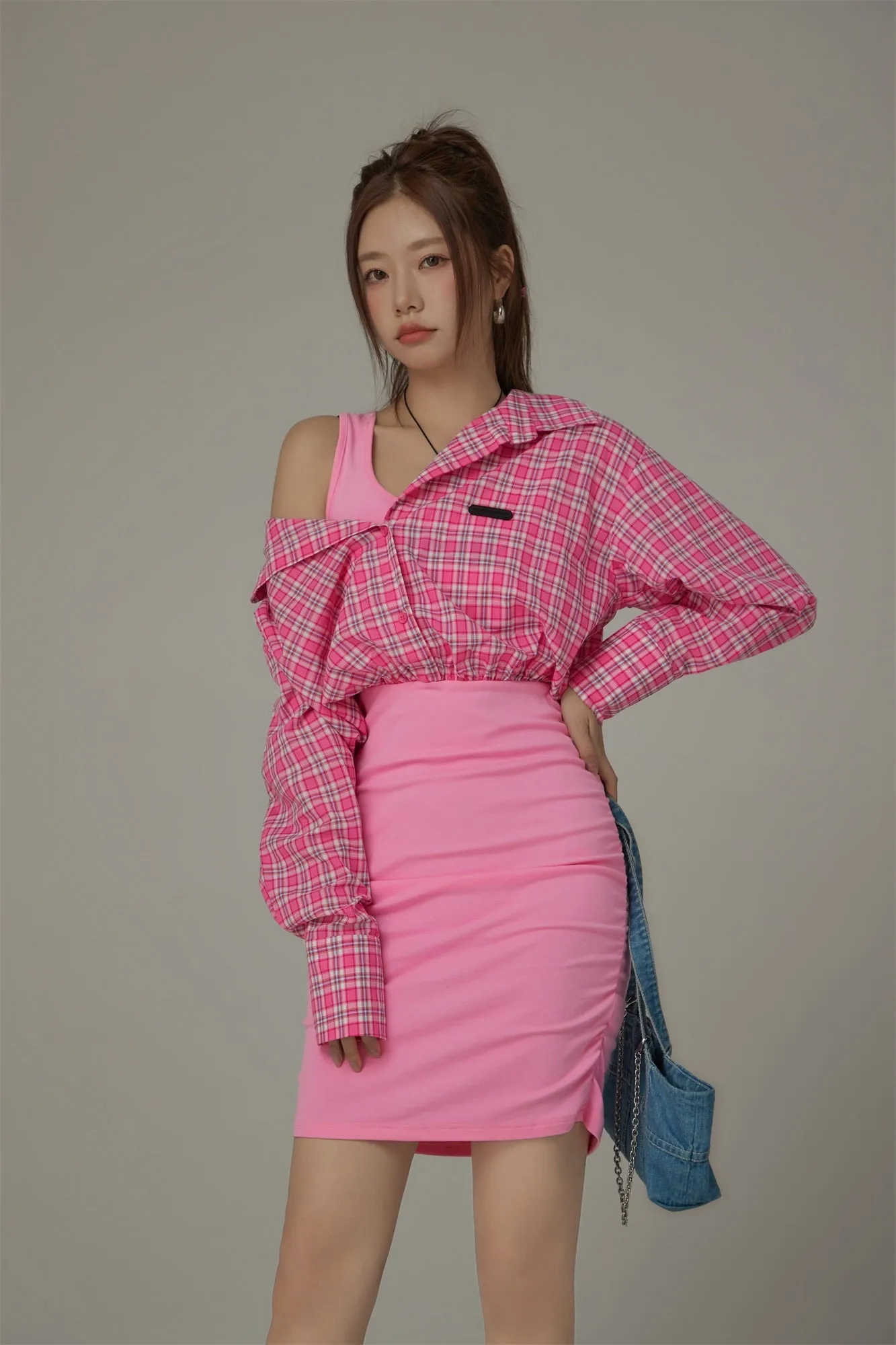 Check Shirt Dress