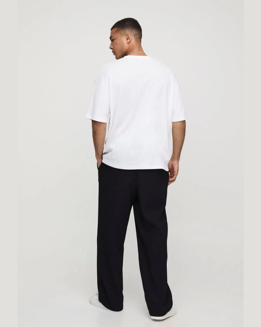 Dhawan gucci tee with ace pants (white and black)(*)
