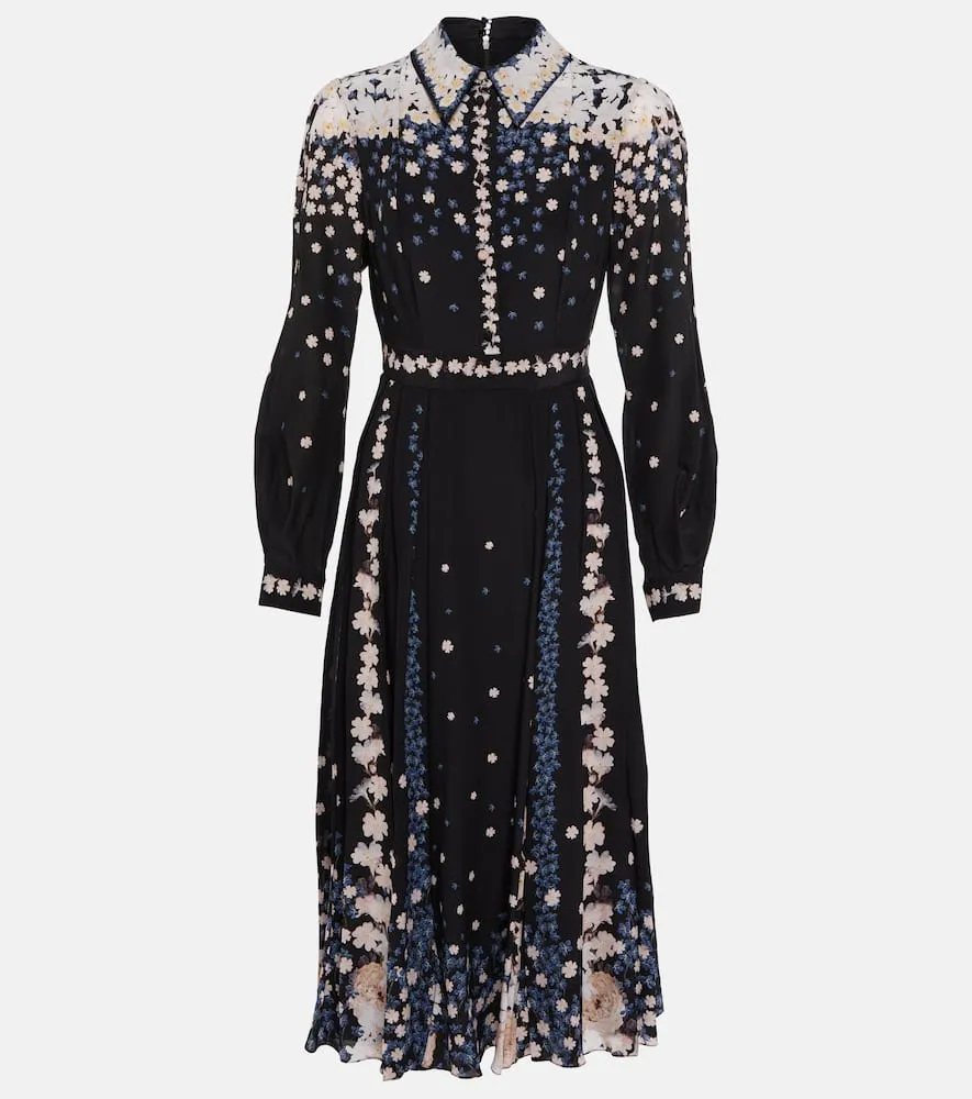 Erdem Fabiola silk shirt dress