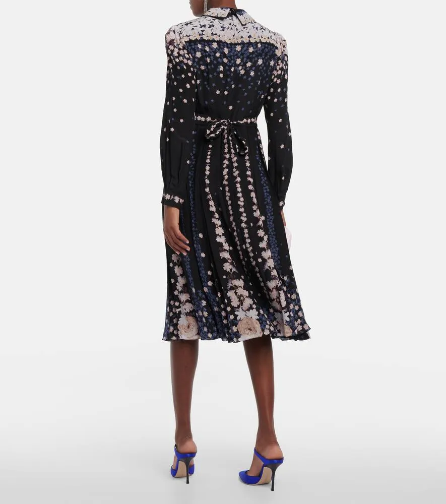 Erdem Fabiola silk shirt dress