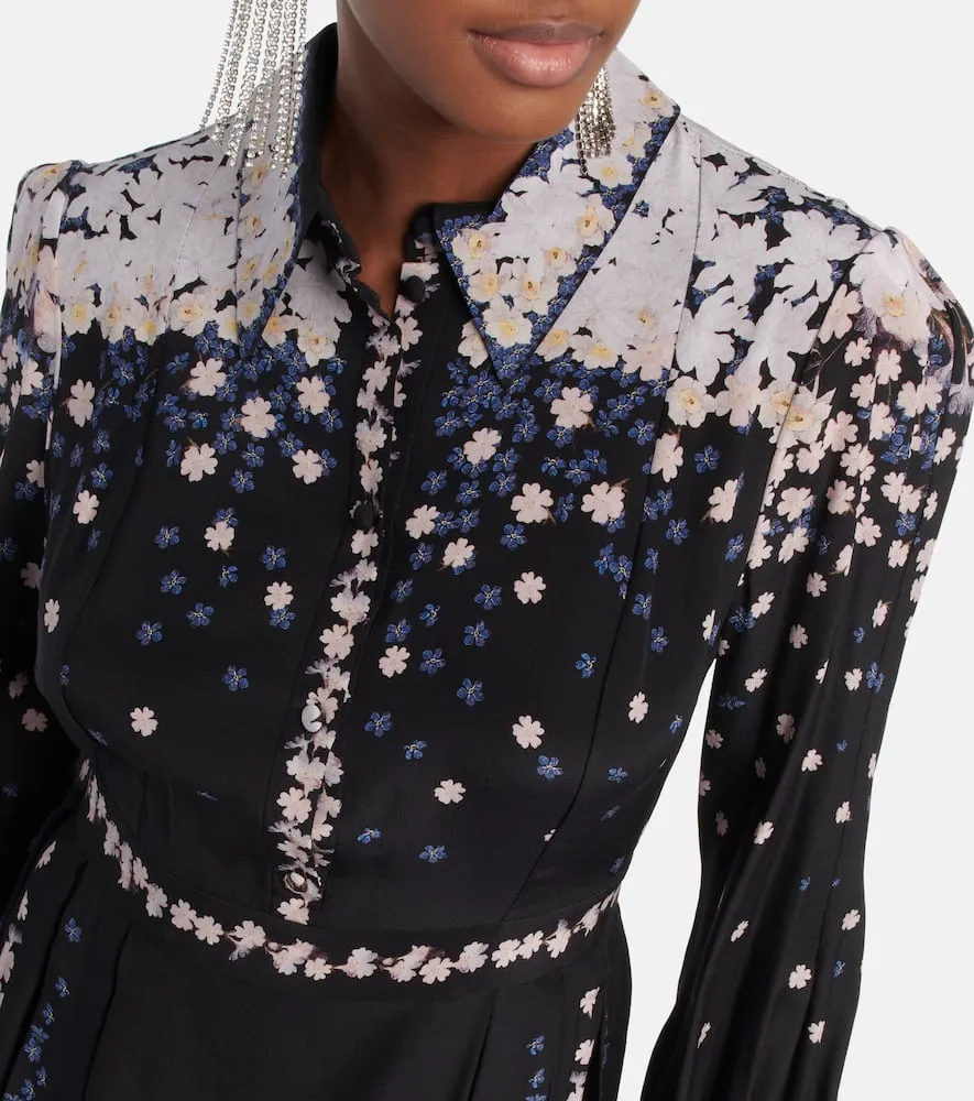 Erdem Fabiola silk shirt dress