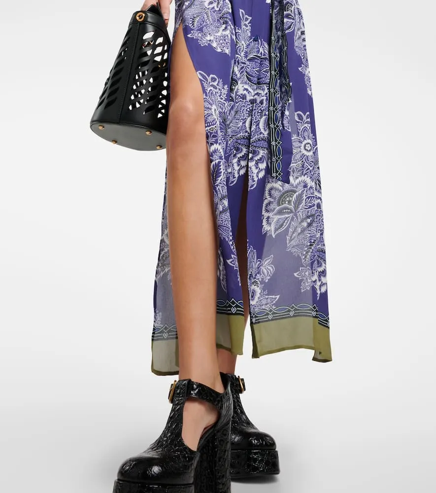 Etro Printed shirt midi dress
