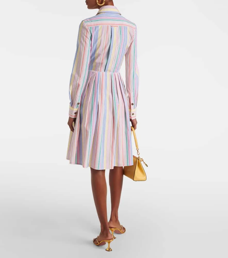 Etro Striped cotton shirt dress
