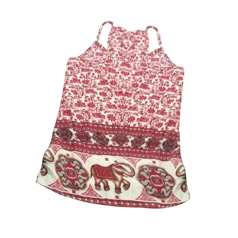 Floral Print Backless Beach Dress