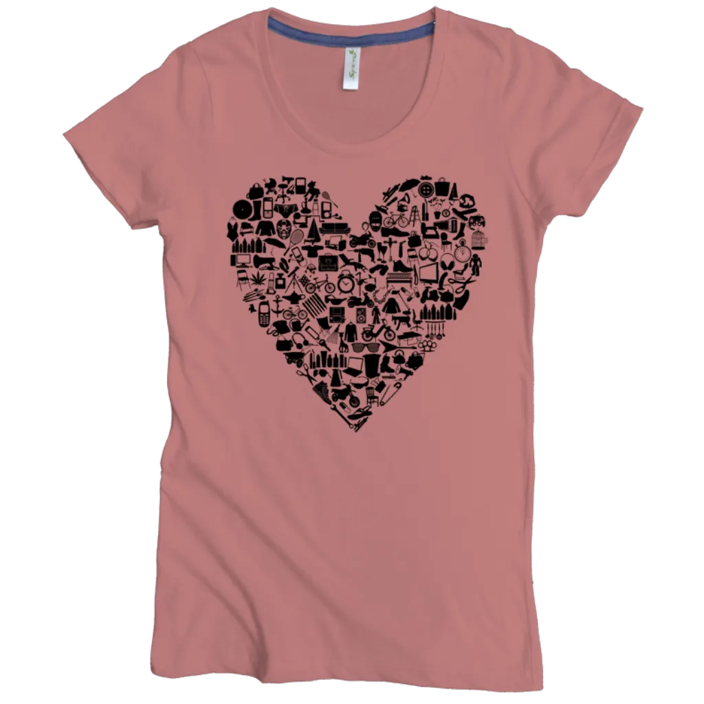 Hipster Heart Graphic Tee