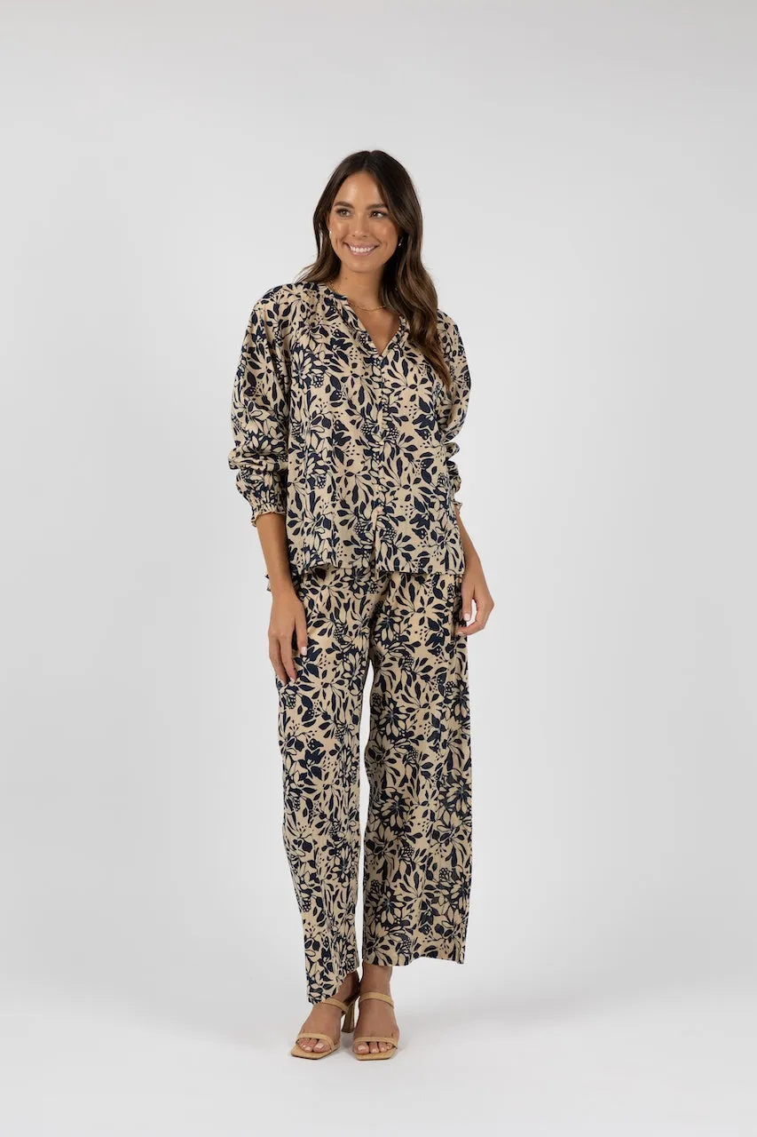 Humidity Eden Pant - Navy Print