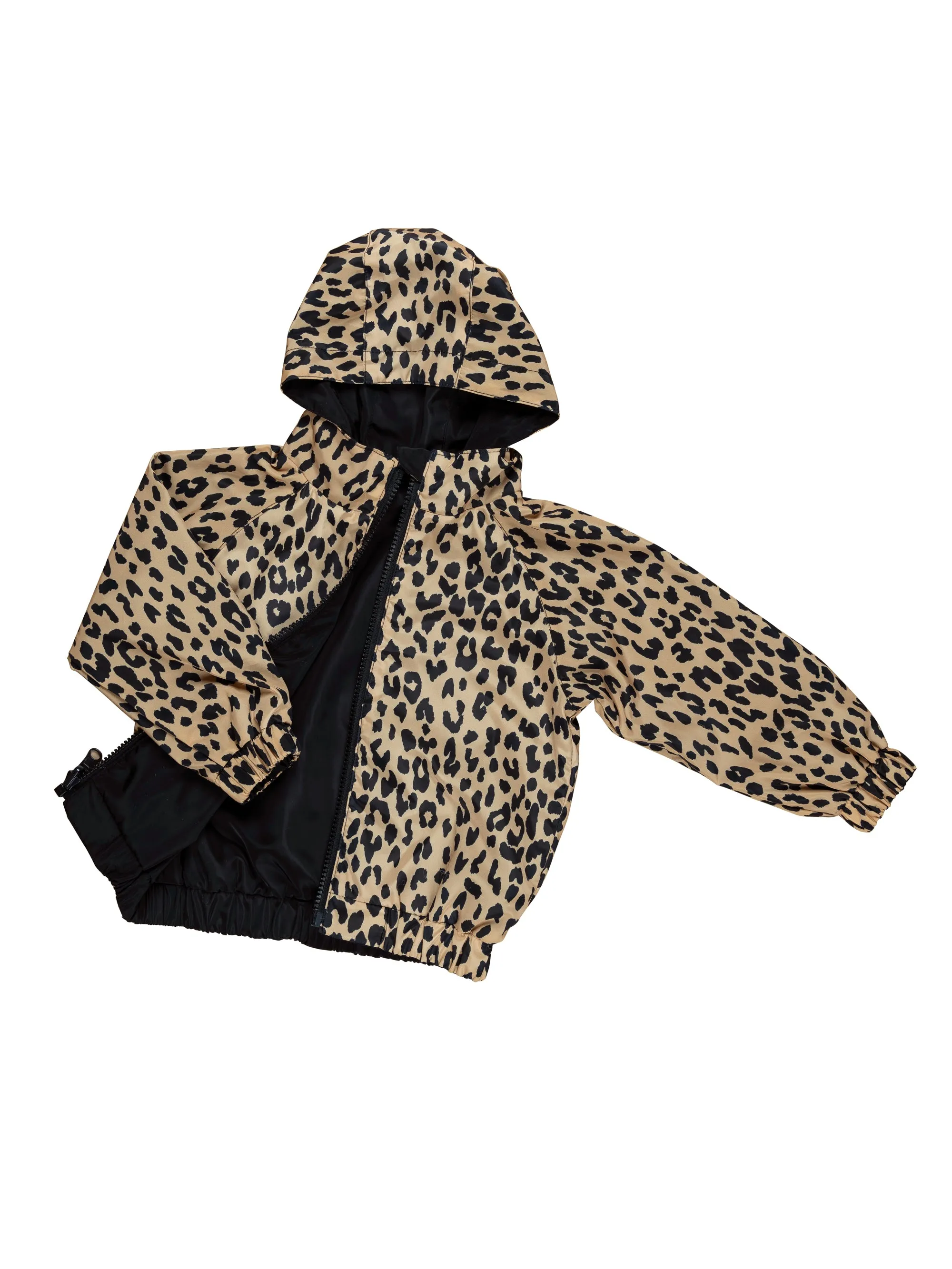 Huxbaby Leopard Reversible Rain Jacket