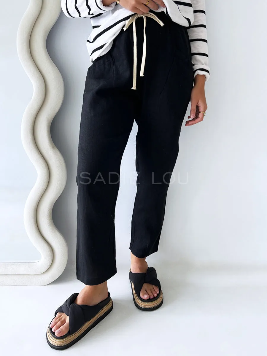 Little lies / Minnie Knit Top - Black/White