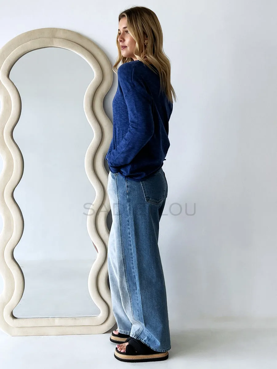 Little lies / Minnie Knit Top - Blue