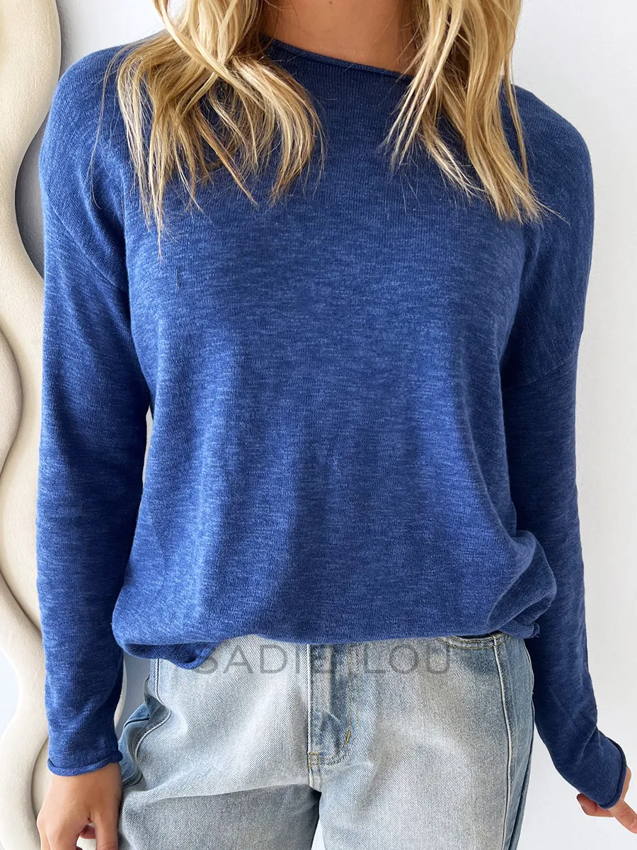 Little lies / Minnie Knit Top - Blue
