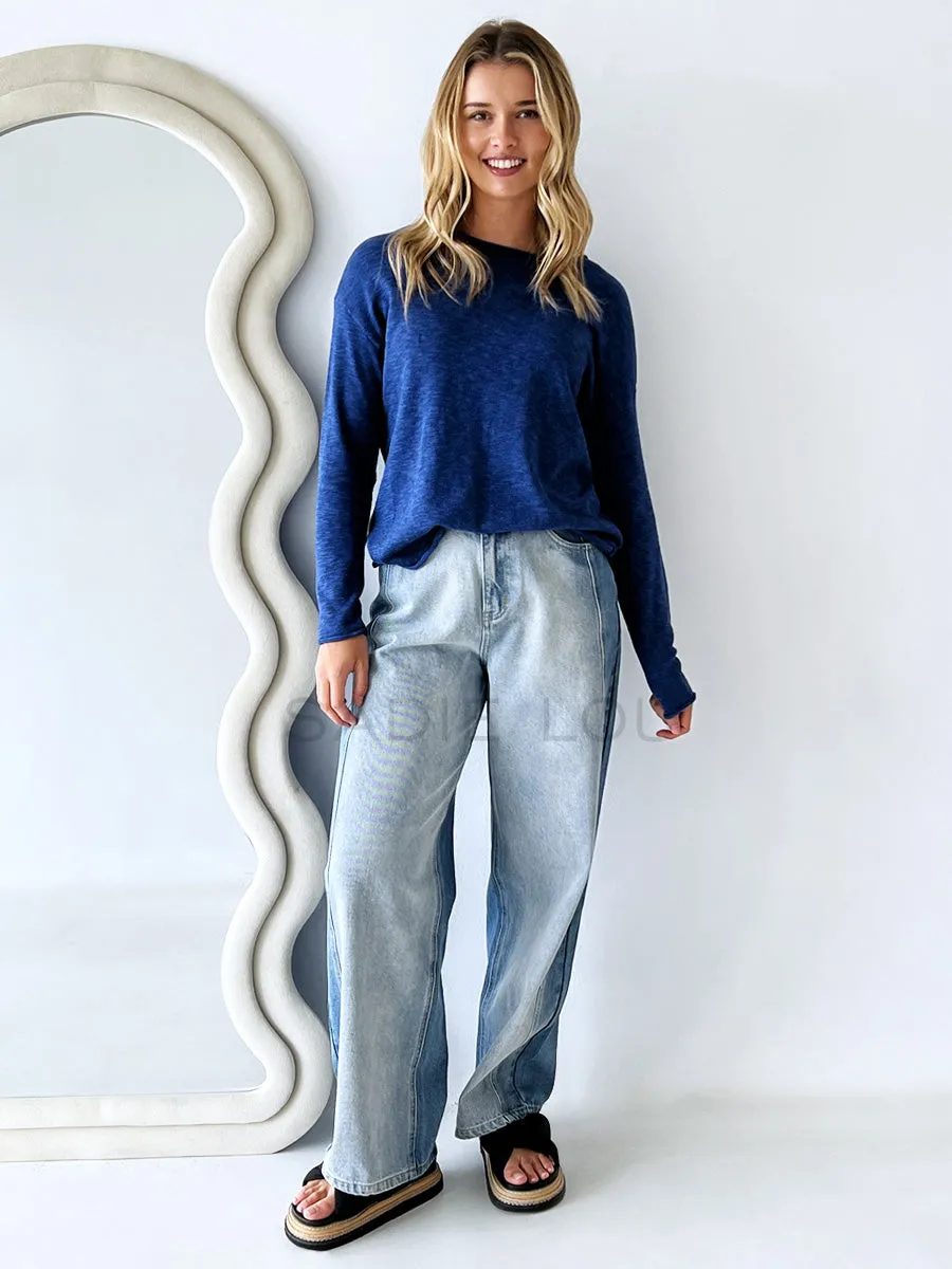 Little lies / Minnie Knit Top - Blue