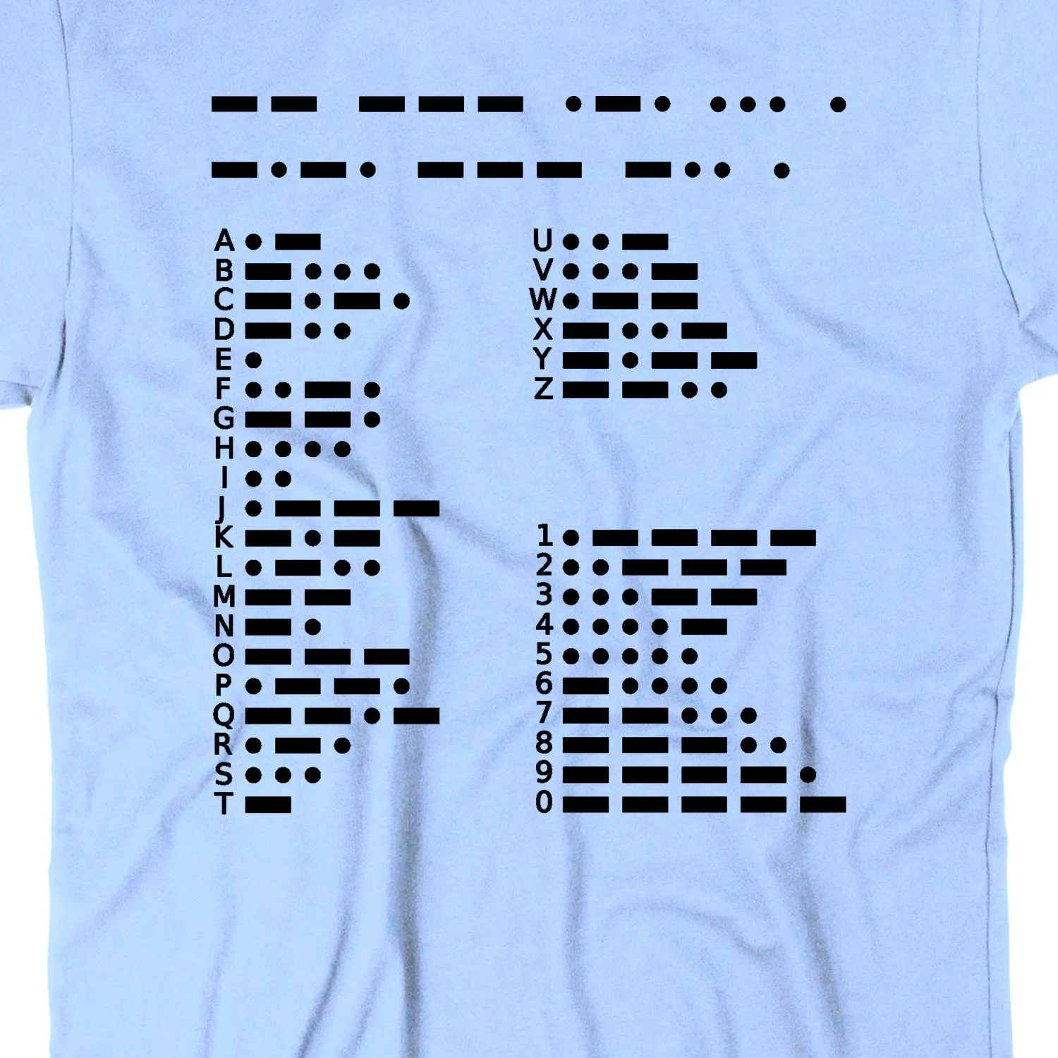 Morse Code Unisex T-Shirt