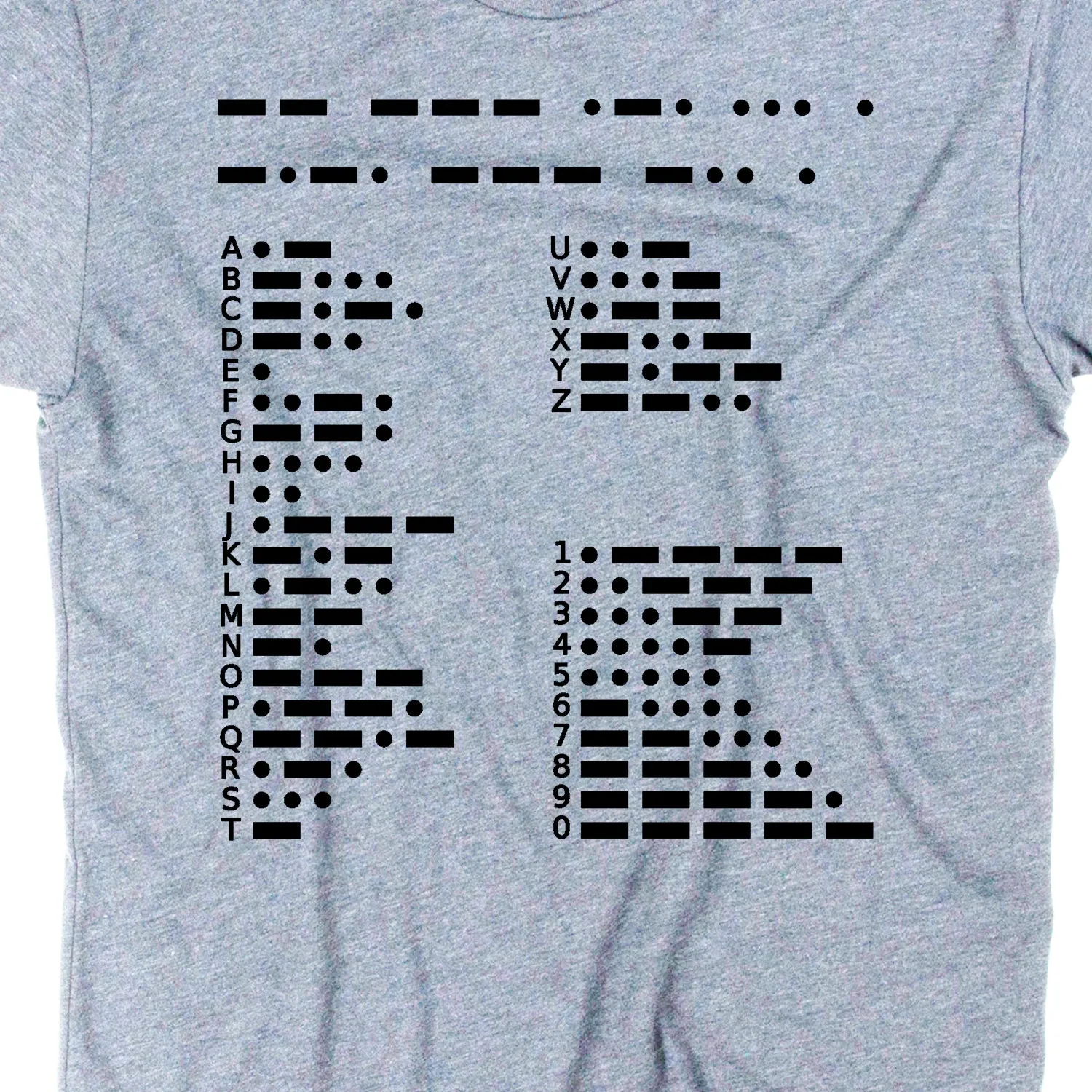 Morse Code Unisex T-Shirt
