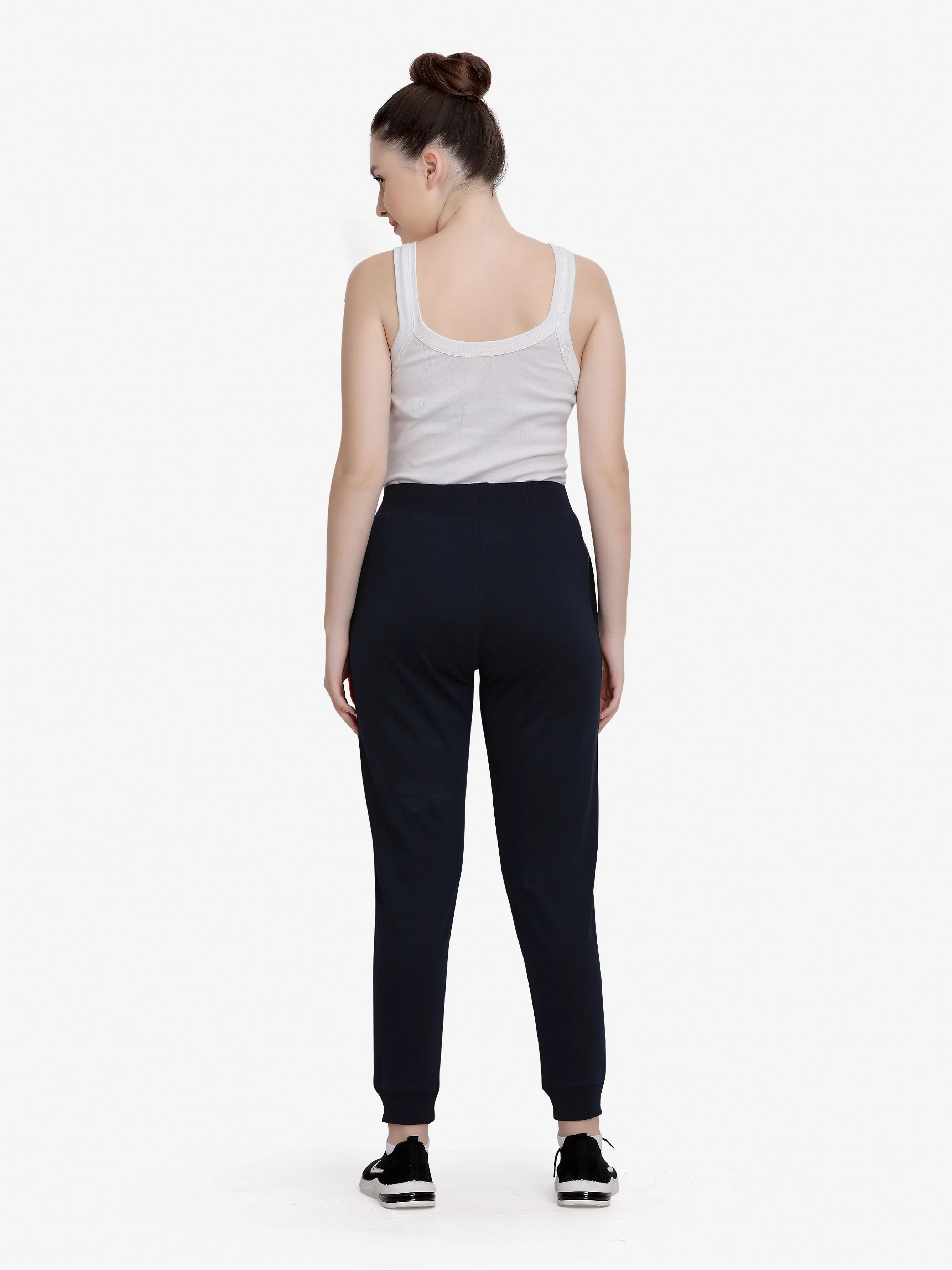 Navy Cotton-Polly Jogger