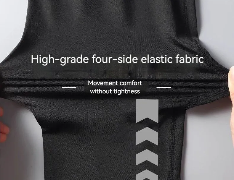 Quick-Dry Breathable Four-Dimensional Stretch Fitness Shorts 2-Piece Set