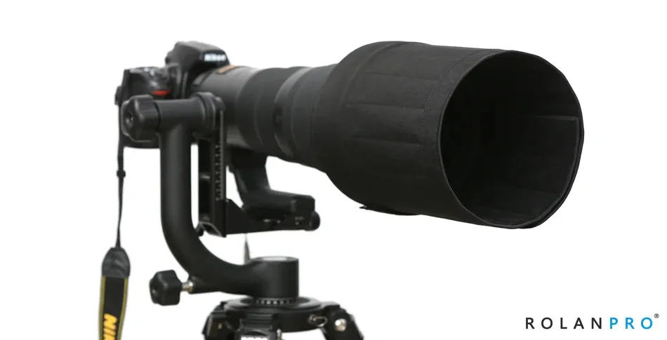 ROLANPRO Lens Hood Telephoto Lens Folding Hood for Canon Nikon Sigma Tamron 400mm f/2.8, 600mm f/4, 800mm f/5.6 SLR  (L)