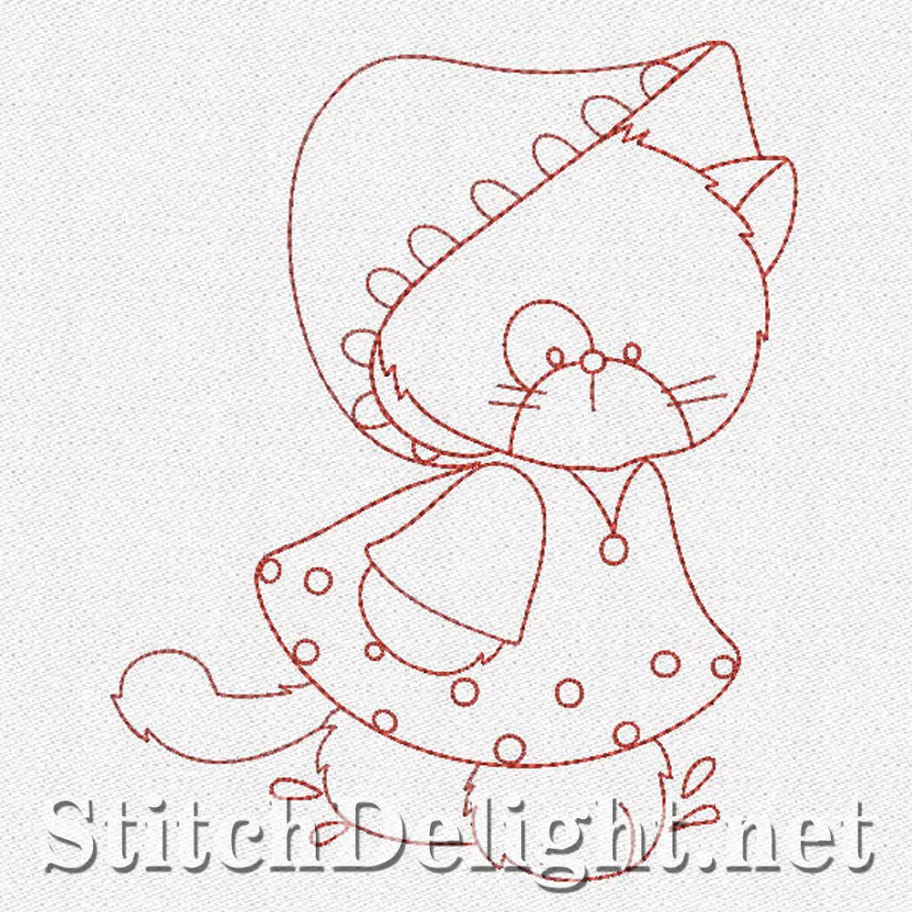 SD1166 Redwork Kittens