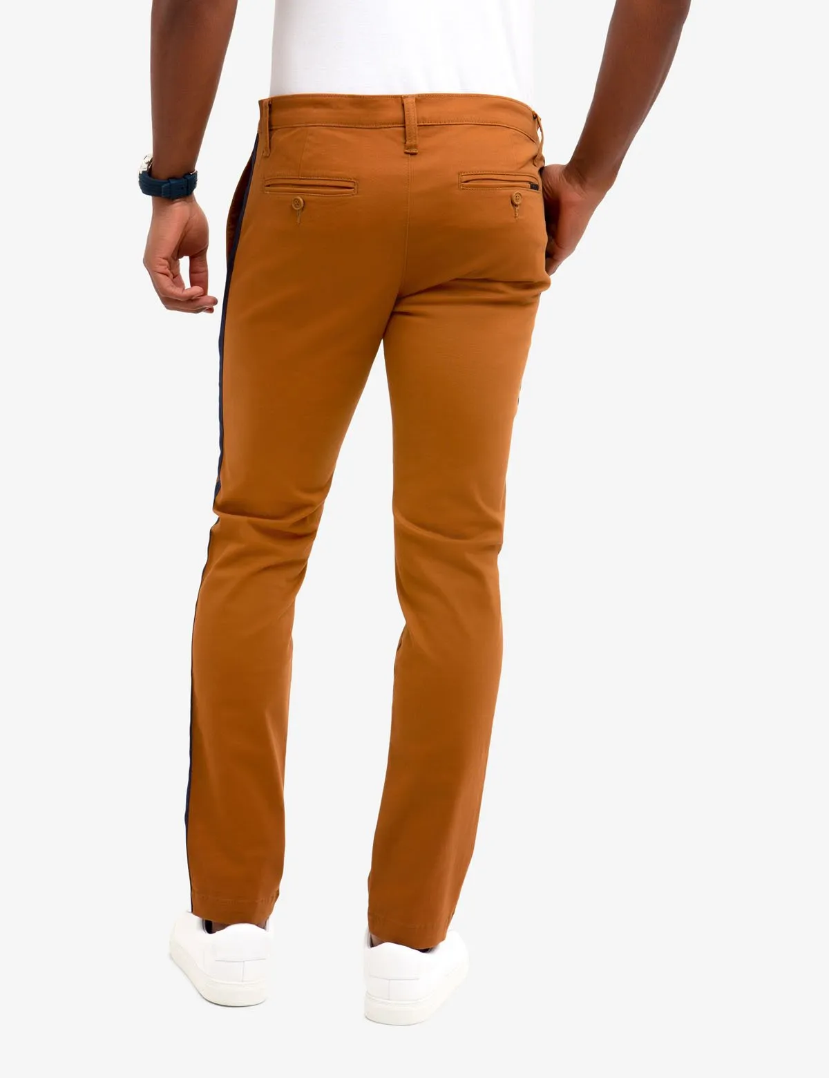 SKINNY SIDE TAPE CHINOS
