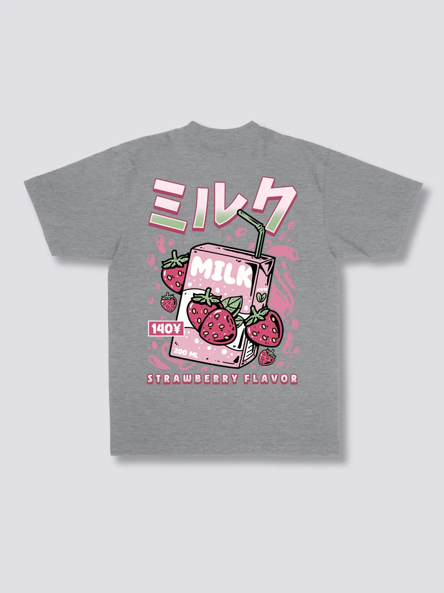 Strawberry Milk Back T-Shirt