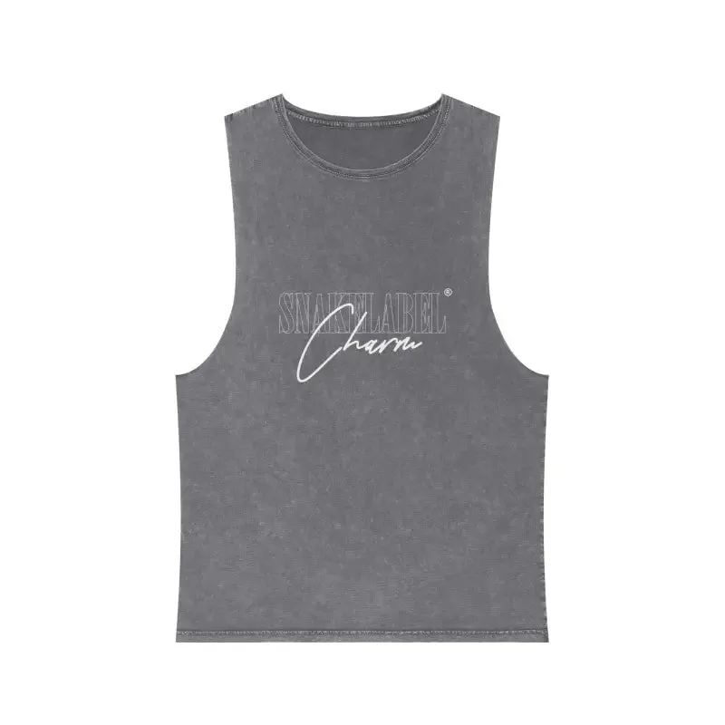 Unisex Stonewash Tank Top: 100% Pre-Shrunk Cotton, Lightweight & Stylish