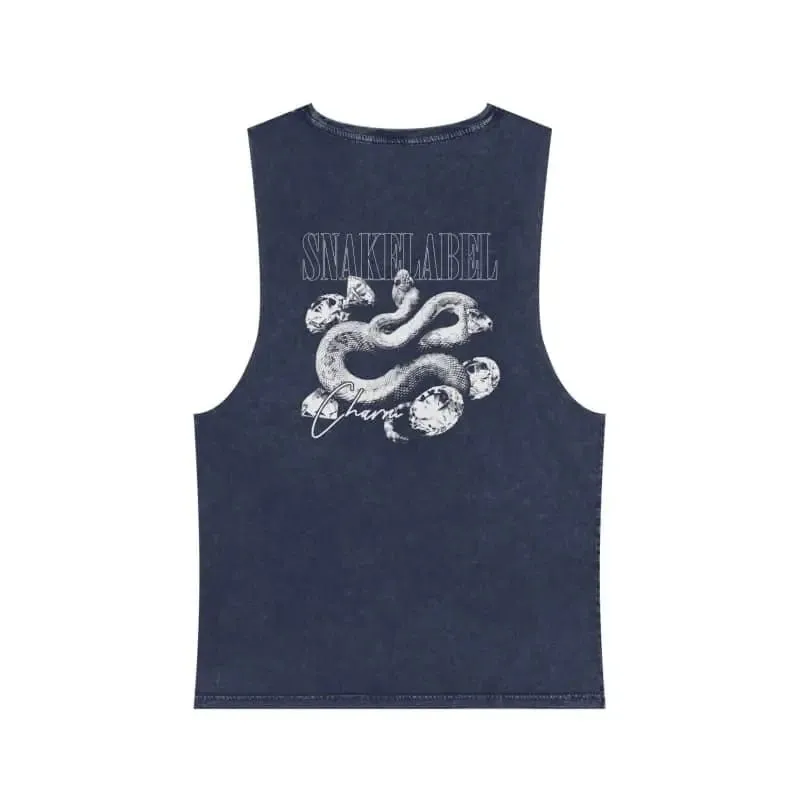 Unisex Stonewash Tank Top: 100% Pre-Shrunk Cotton, Lightweight & Stylish