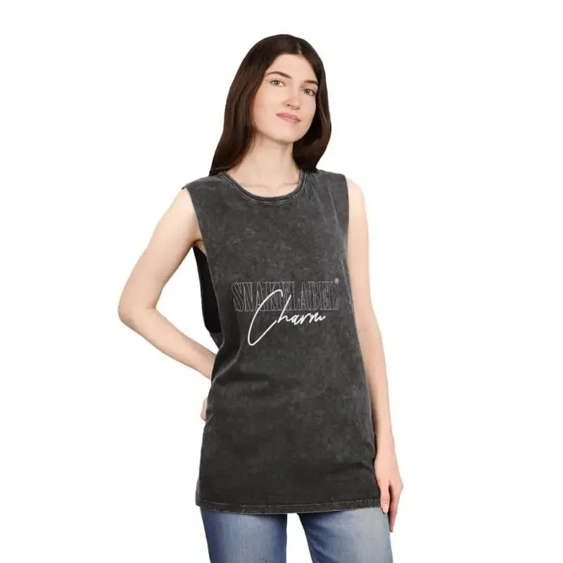 Unisex Stonewash Tank Top: 100% Pre-Shrunk Cotton, Lightweight & Stylish