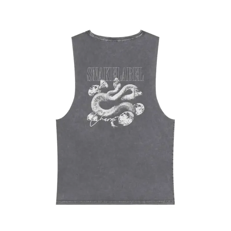 Unisex Stonewash Tank Top: 100% Pre-Shrunk Cotton, Lightweight & Stylish