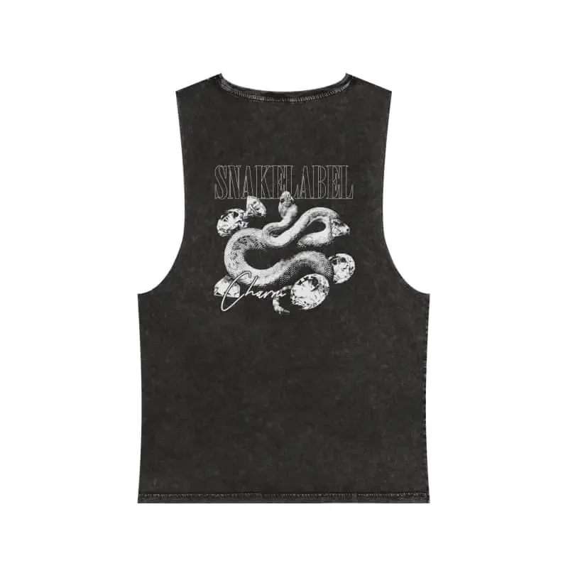Unisex Stonewash Tank Top: 100% Pre-Shrunk Cotton, Lightweight & Stylish