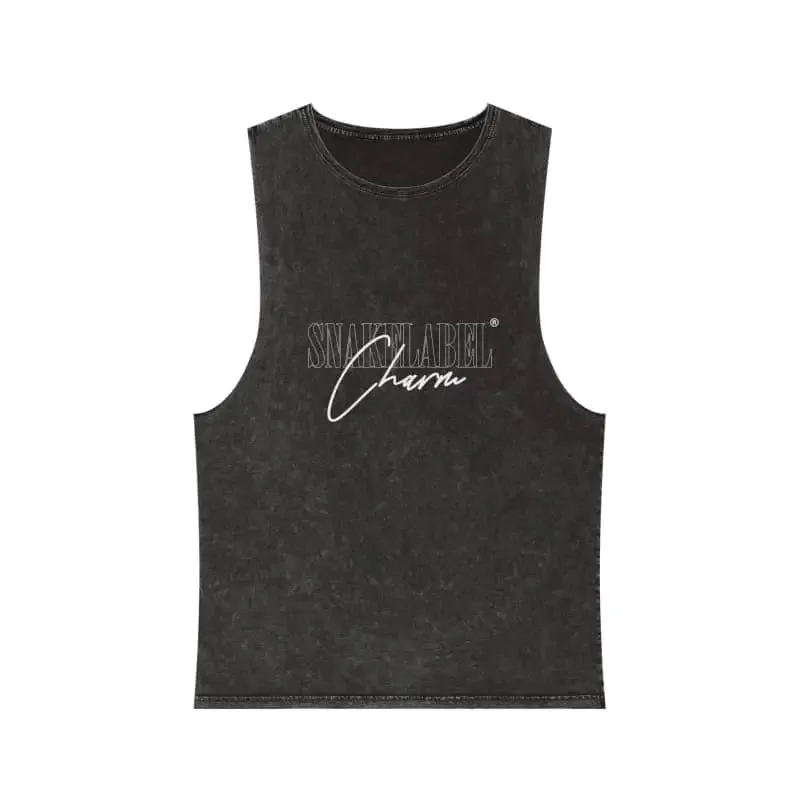 Unisex Stonewash Tank Top: 100% Pre-Shrunk Cotton, Lightweight & Stylish