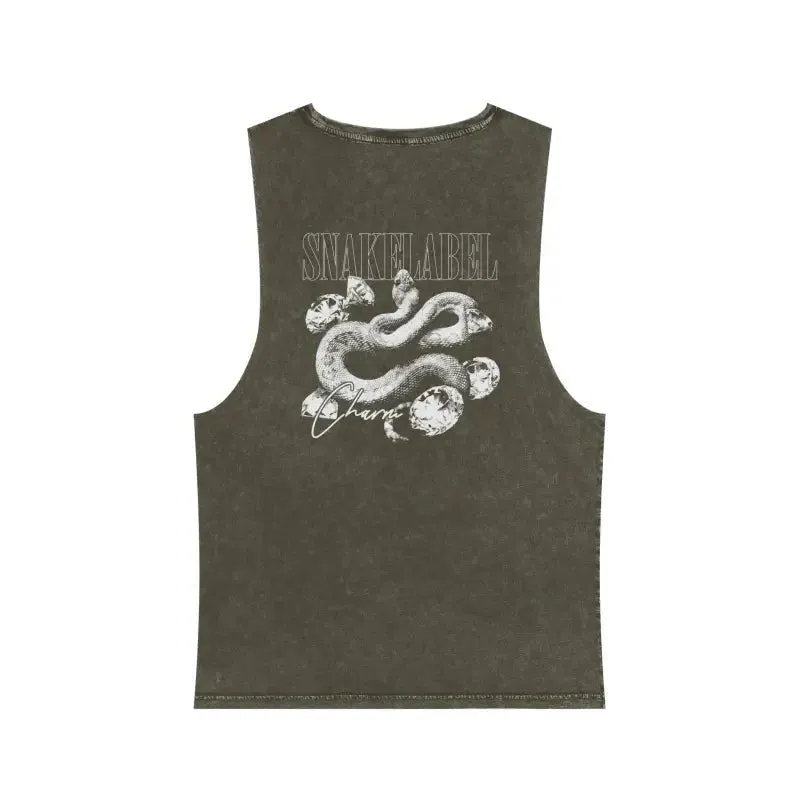 Unisex Stonewash Tank Top: 100% Pre-Shrunk Cotton, Lightweight & Stylish