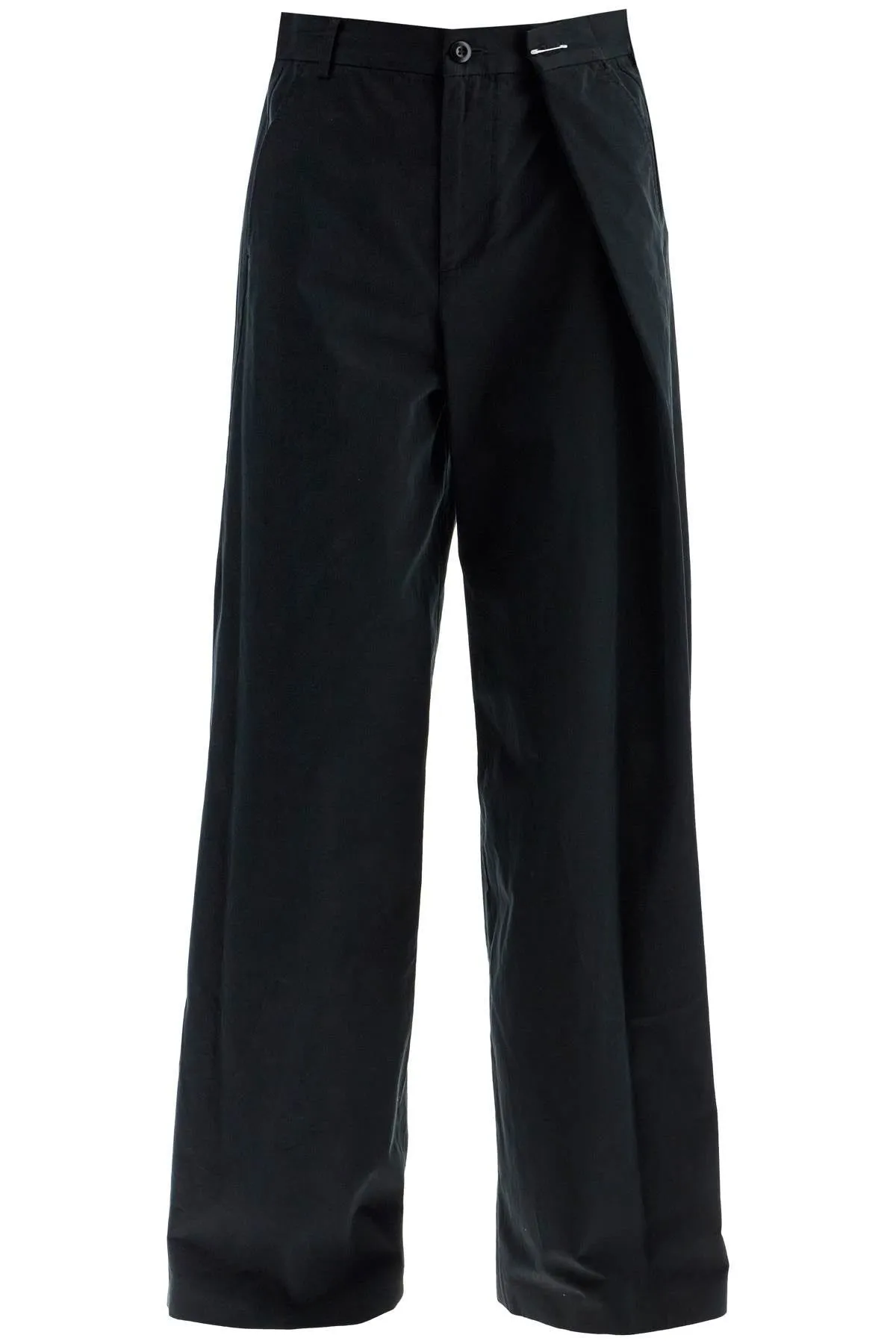 WIDE-LEGGED PANTS WITH PLEATS